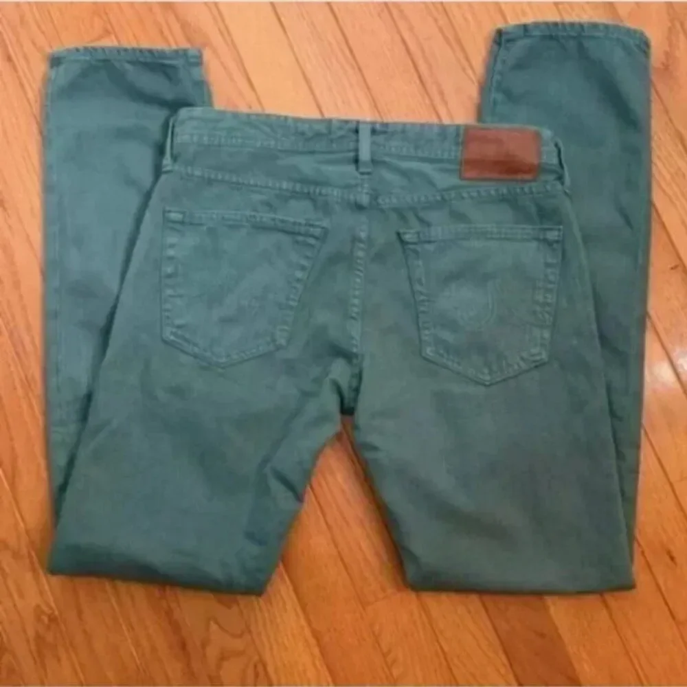AG Adriano Goldschmied The Matchbox Slim Straight Jeans Green Size 31